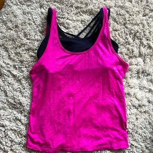 Athleta tank with sewn in bra!
